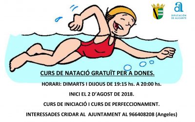 CURS GRATUÏT DE NATACIÓ I AQUAFITNESS PER A DONES