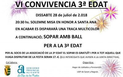 VI CONVIVENCIA DE LA TERCERA EDAD