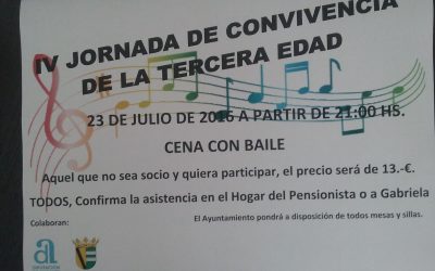 IV JORNADA DE CONVIVENCIA DE LA TERCERA EDAD