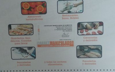 CURSO PARA LA OBTENCIÓN DEL CARNET DE MANIPULADOR DE ALIMENTOS